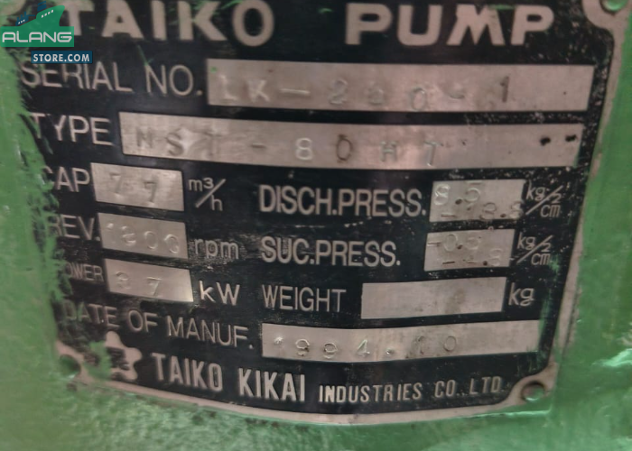 TAIKO MST-80  Centrifugal Pumps