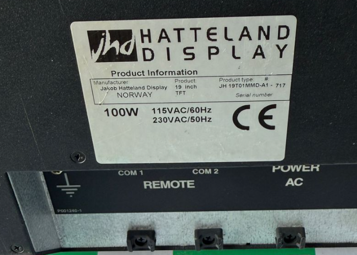 jhd JH19T01MMD-A1-717 HATTELAND DISPLAY