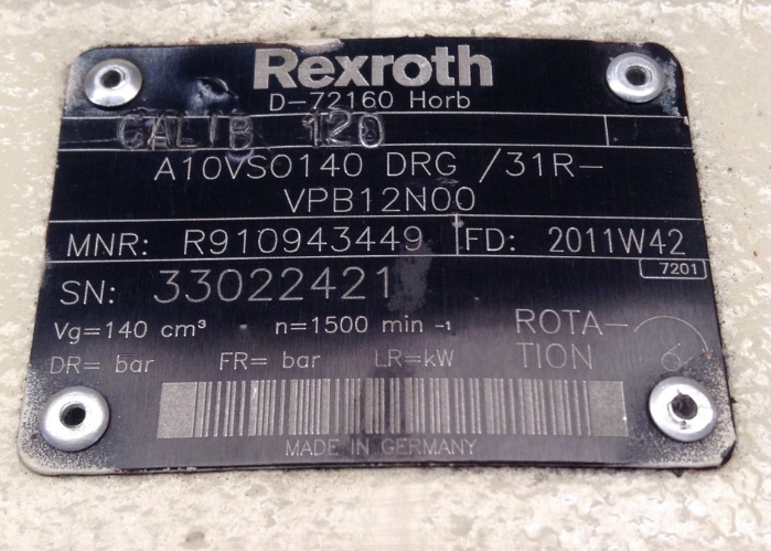 REXROTH A10VSO 140 VARIABLE  Piston Pumps